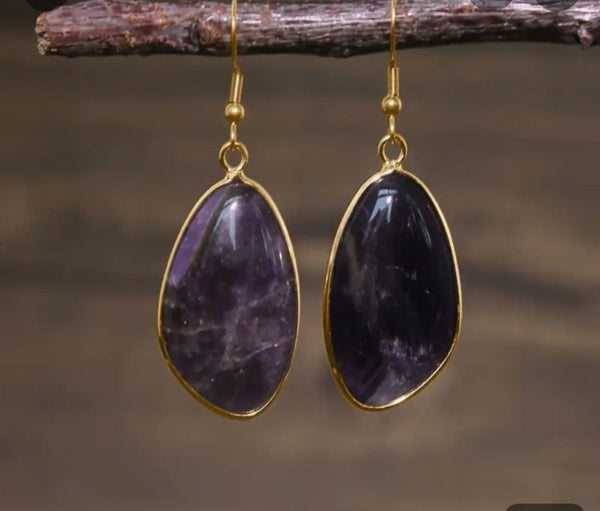 Boucles d'oreilles améthyste
