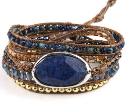 Bracelet lapis lazuli long