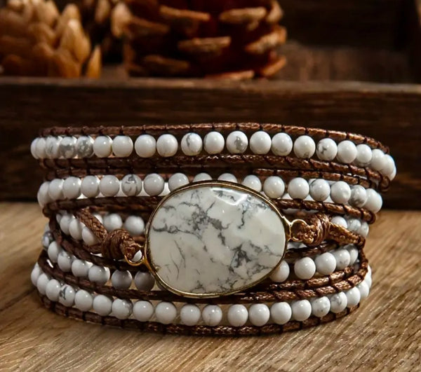 Bracelet howlite long