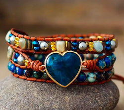 Bracelet lapis lazuli court