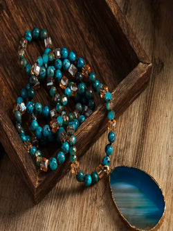 Collier apatite bleue